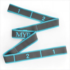 요가 필라테스 2중 밴드 - 홈트 근력 강화 & 유연성 스트레칭 동시 트레이닝, 1개, 회색