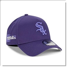 New Era 芝加哥白襪隊 9FORTY 可調節棒球帽, 紫, 1個