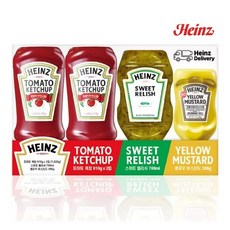 하인즈케찹 910gx2통+스위트랠리쉬 769ml(855g)+머스타드 396g, 910g