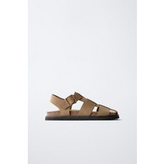 자라 ZARA 버클 스트랩 샌들 - 브라운 971498