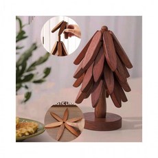 루미나D 우드 원목 4in 감성소품 트리 냄비받침대 집들이선물, 선택_트리우드냄비받침대