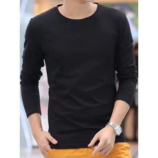 長袖T恤 男款 素色長T 大學T - 秋季單穿內搭