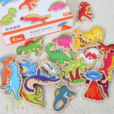 파스텔숲길 자석블럭 원목자석 공룡 20P