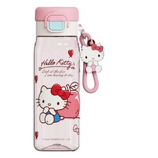 Sanrio Hello Kitty 兒童水壺 500ml, 紅凱蒂貓#3614, 1個