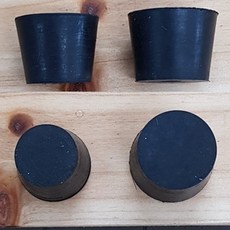 검정 고무마개(5호 22x20x16mm)1pcs 구멍없는검정마개