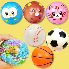 스펀지공 탱탱 소프트볼 말랑 공놀이 애니멀 지구공 축구 야구 촉각 촉감 놀이 공굴리기, 3-4. 애니멀 / 소형 / 팬더