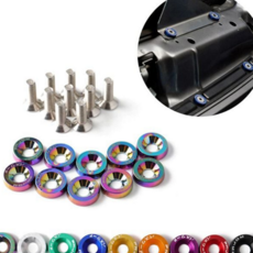 펜더와셔볼트 볼트 10개 휀다 와샤 번호판 자동차 장식나사, 실버10개 KGD07814