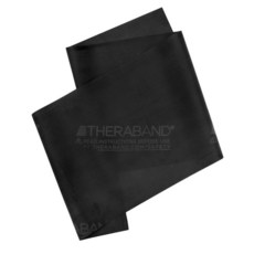 THERABAND 전문 저항 밴드 세트 운동용 1.8m(6피트) 운동 밴드 7팩 물리 치료 필라테스 및 전신 운동을 위한 스트레치 밴드 레벨 1~7, Black - Special Heavy