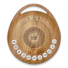 말랑하니 휴대용 신생아 백색소음기 아기 수면교육, 내츄럴우드, 1개