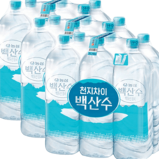 백산수 무라벨 유라벨 2L x 18병 유라벨 무라벨 랜덤 배송 백두산 물, 18개