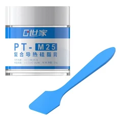 TEUCER PT-M25 컴퓨터 열 그리스 스크레이퍼 CPU GPU 그래픽 카드 노트북대용량 페이스트 25g, 01 25g
