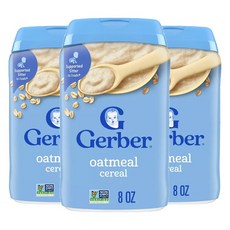 거버 시리얼 227g, 오트밀(Oatmeal), 3개