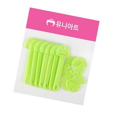 반달 조립 부채 연두 미술교구 수업교구 부채손잡이