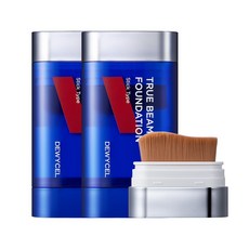 듀이셀 옴므 트루빔 스틱&브러쉬 파운데이션 SPF50+ PA++++ 24시간 지속, 2개, 12ml 2개, 12ml