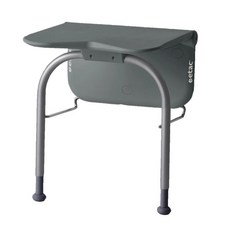 來而康 強生 JUST 4U Etac 益他 沐浴 洗澡椅 壁掛式 可折疊 扶手款 腳支撐款 洗澡椅 浴椅, 灰色 腳支撐款, 1個