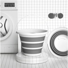 세차버킷 워시보드 대용량 휴대용 물통 차량용 3L블루캡없음, 그레이 10L 중간 손잡이, 1ml