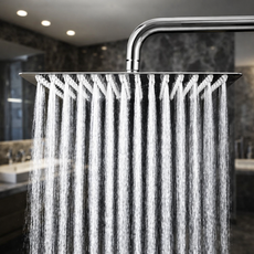 오니트 스테인리스 해바라기헤드 스텐 샤워기헤드, 실버, 1개