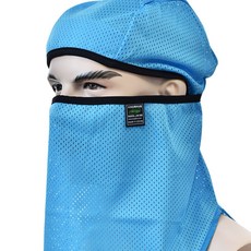 나라지킴이 햇빛가리개 두건형 안전모내피 자외선차단, 스카이블루, 1개