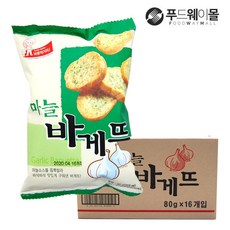 독고탁과자 마늘바게트, 80g, 16개