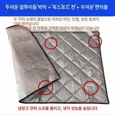 아이스크림 냉장고 덮개 편의점 매장, 1개, B32 알루미늄 포일 자외선 원단 이불
