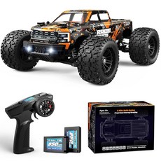 HAIBOXING 1:18 스케일 RC 몬스터 트럭 18859E 2.4GHz 리모컨 고속 RC 자동차 36km/h 4WD 오프로드 방수 전기 구동 차량 듀얼 배터리 포함, HAIBOXING 1:18 스케일 RC 몬스터 트럭 1
