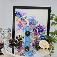 金羽毛 FLUID ART 流體顏料 極光發光炫亮手作夜光漆, 星空夜光藍,100ml, 1個, 無