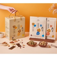 食物的靈魂 - 玉民 無麵粉黃金蕎麥堅果脆丸子, 1個, 加購禮盒 脆丸子款 可裝7包（只有盒子!, 1g