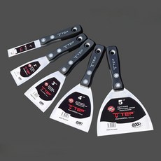 스테인리스 두꺼운 미장 칼 소형 도구 바르는 주걱 K_레드칼날3인치, 1개