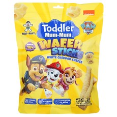 Hot Kid 토들러 Mum-Mum® 웨이퍼 스틱 PAW Patrol™ 18개월 이상 화이트 체다치즈 스틱 14개입 70g(2.47oz) Kid (핫키드), Hot Kid, 토들러 Mum-Mum®, 웨이퍼 스틱