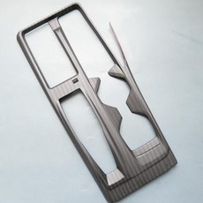 ZiWen 인테리어 트림 기어 시프트 패널 센터 콘솔 컵 홀더 커버 프레임 액세서리 토요타 캠리 2025 2026용 (블랙 우드 패턴), 블랙 우드 패턴