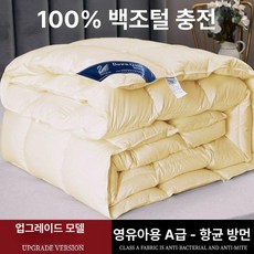 구스이불 이불 겨울 두꺼운 한파용 폴란드 호텔침구 힐튼, 듀폰 베이지