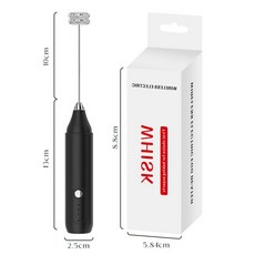 電動攪拌器 手持多功能打蛋器 咖啡奶泡機, 奶泡器【黑色-單頭】快速起泡,奶泡器