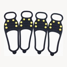 신발용 그립 스파이크 아이젠 실리콘 하드 스틸 미끄럼 방지 눈길 빙판 보행 겨울 등산 진흙길 접지, 기타