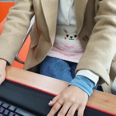 달빛M 배따뜻하게 니트토끼 배워머 임산부복부워머