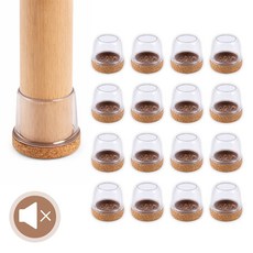 리플랜 미끄럼방지 의자 발커버, 16개, 브라운