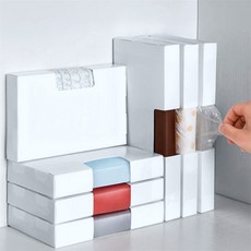 한스온 굴러다니는 봉투 지퍼백 모아두는 튼튼한 플라스틱 디스펜서 싱크대 서랍 정리, 소형