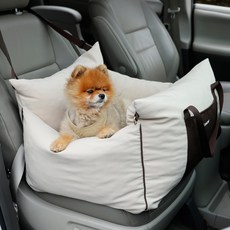 소형견을 위한 레 소형견 침대 안전 방수견 목줄 그린 및 여행용 부스터 폼 보관 차량용 반려동물 메모리 기능이 사이프러스 있는 카시트 두꺼운 충전 클립온 시트 포켓과, Pink