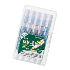 물백묵펜세트 5색 유리 워터보드 창문