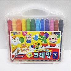 [재고정리특가상품] 12색크레팡색연필 종이나라 크레팡 12색(가느심) 부드러운색연필, 1개, 1개