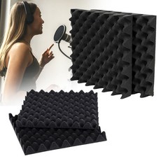 방음스펀지 층간소음해결 계란판 방음재 셀프시공 흡음재 5T kou+00151It, 블랙 5T 50x50cm