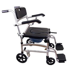 海夫健康生活館 移動式洗澡便盆椅 帶輪沐浴輔具, 1個