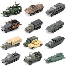 군용 차량 조립 퍼즐 1/72 트럭 탱크 험머 전차 장갑차, 24 sdkfz234 puma, 1개