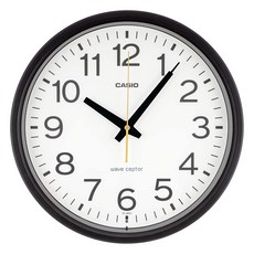 CASIO (카시오) 시계 시계 전파 블랙 아날로그 표준 야간 초침 정지 IQ-482J-1JF