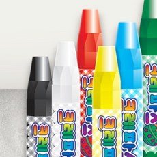 베스트피플 단색 크레파스 12본 유아미술재료, 12개, 1개, 흰색(711682)