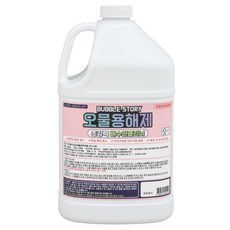 버블 스토리 오물용해제 하수구클리너 배수구클리너 세면대 오물분해제, 4L, 1개