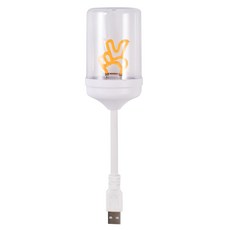 휴대용 LED USB 야간 조명 에너지 효율적인 소형 눈 보호 LED 소형 책상 램프 읽기 조명은 가정용과 호환됩니다, 네 제스처, 1개