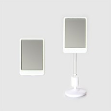 소소 센스미러 부착형 모니터거울 차량거울 카운터용 미니 스탠드거울 스티커거울, 102mm