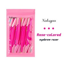 눈썹 트리머 얼굴 면도기 휴대용 제모기 정리 메이크업 도구, 1. 12PCS rose pink, 기본