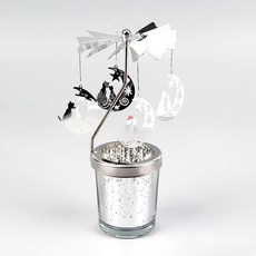 네일룸 뱅글뱅글 캔들모빌 캔들홀더, 06.고양이(실버)