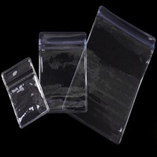 KHWD 다용도 카드 액세서리 보관 투명 지퍼백 PVC 악세사리 소분 지퍼백 1P 뉴뽀몰, 6x8cm